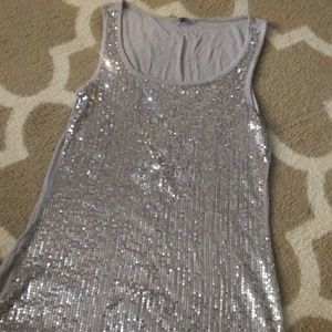 Sparkly sequin tank top